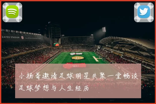 小杨哥邀请足球明星共聚一堂畅谈足球梦想与人生经历